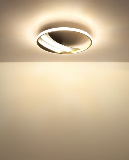 Stropna svjetiljka CONSTANCE (Ø41 cm), LED, crna