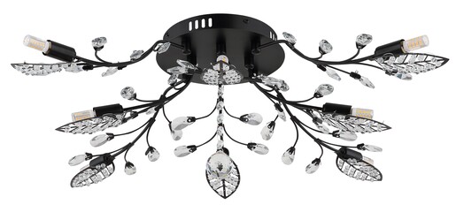 Stropna svjetiljka JANIS, 8x G9 LED, crna