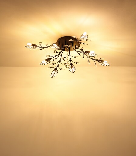 Stropna svjetiljka JANIS, 8x G9 LED, crna