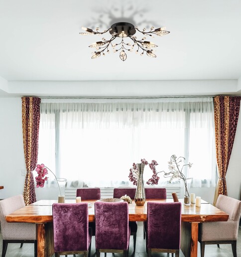 Stropna svjetiljka JANIS, 8x G9 LED, crna