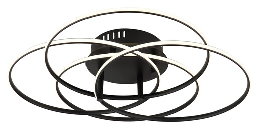 Stropna svjetiljka KOMBOS, LED, crna