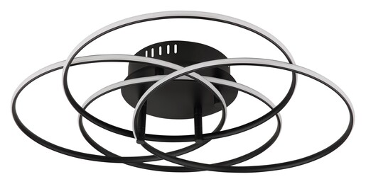 Stropna svjetiljka KOMBOS, LED, crna