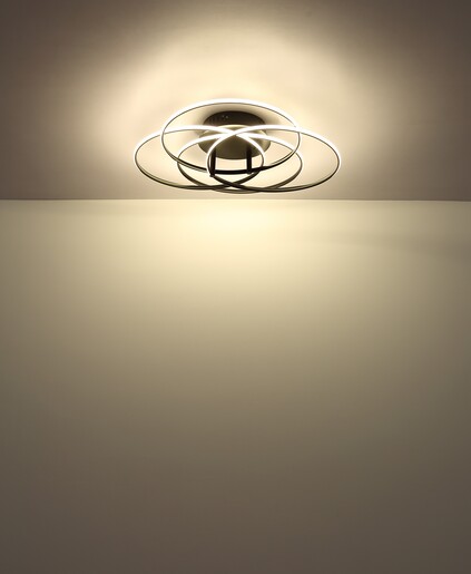 Stropna svjetiljka KOMBOS, LED, crna