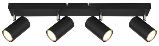 Stropni reflektor ROBBY, 4x GU10, crni