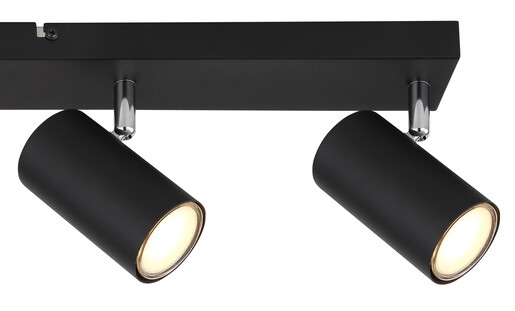 Stropni reflektor ROBBY, 4x GU10, crni