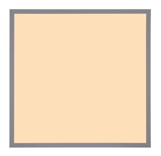 Stropna svjetiljka DORO (Ø45 cm), LED, srebrna