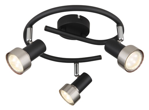 Stropni reflektor MASON, 3x GU10, crni
