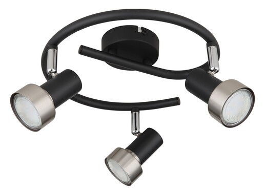Stropni reflektor MASON, 3x GU10, crni