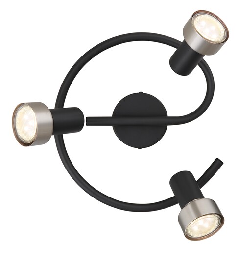 Stropni reflektor MASON, 3x GU10, crni