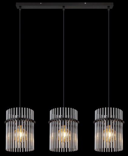 Viseća svjetiljka GORLEY, 3x E27, crni