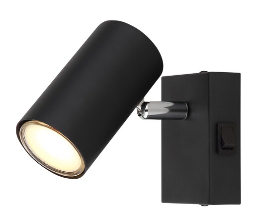 Zidni reflektor ROBBY, 1x GU10, crni