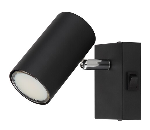 Zidni reflektor ROBBY, 1x GU10, crni