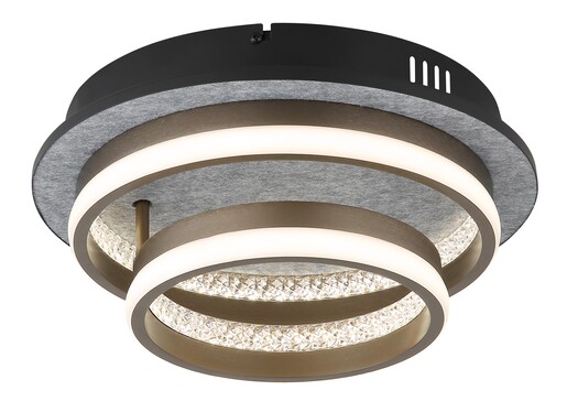 Stropna svjetiljka DELLA, LED, crna