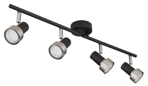 Stropni reflektor MASON, 4x GU10, crni