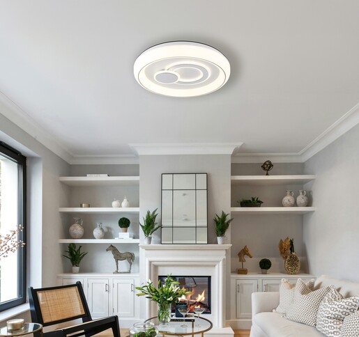 Stropna svjetiljka RUIZ, LED, bijela