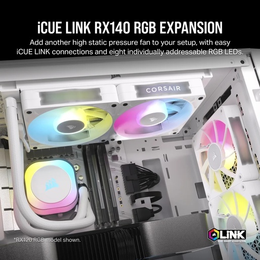 Ventilator za kućište Corsair iCUE LINK RX140 RGB 140mm, 1kom