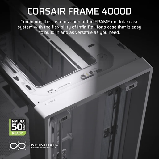 Kućište Corsair Frame 4000D, bijelo