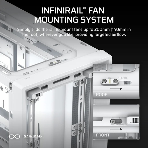 Kućište Corsair Frame 4000D, bijelo