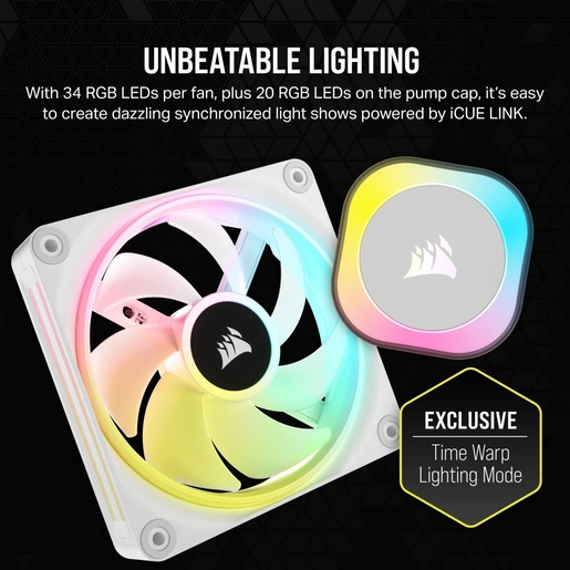 Vodeno hlađenje Corsair iCUE H150i LINK RGB, 360mm radiator