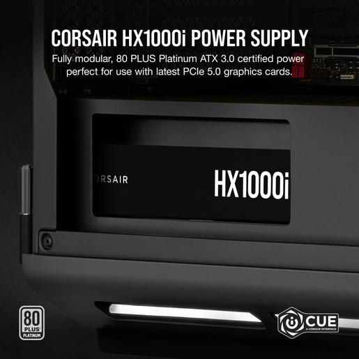 Napajanje Corsair HX1000i, 1000W, 80 Plus Platinum, modularno