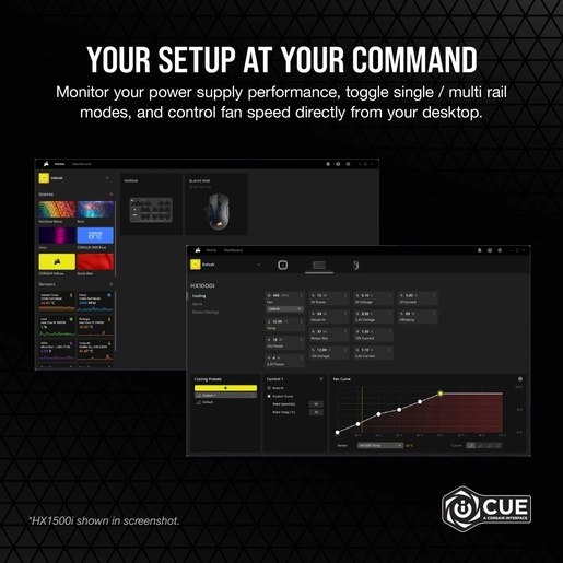 Napajanje Corsair HX1000i, 1000W, 80 Plus Platinum, modularno