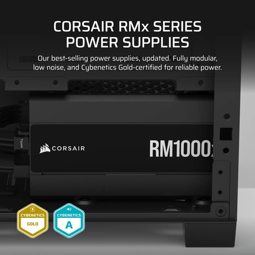 Napajanje Corsair RM1000x, 1000W, Cybenetics Gold, modularno