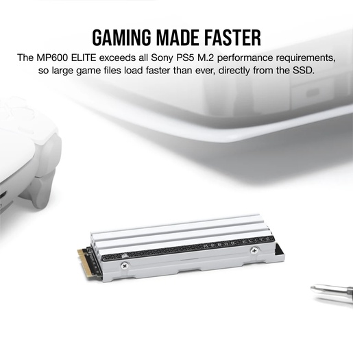 SSD 1TB Corsair MP600 Elite Gen4 PCIe x4 NVMe M.2 (CSSD-F1000GBMP600ECS)