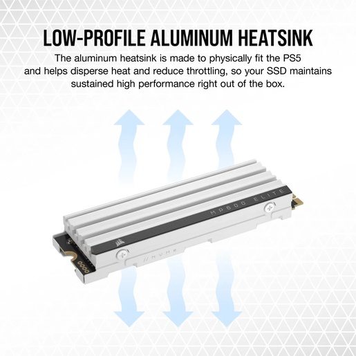 SSD 1TB Corsair MP600 Elite Gen4 PCIe x4 NVMe M.2 (CSSD-F1000GBMP600ECS)