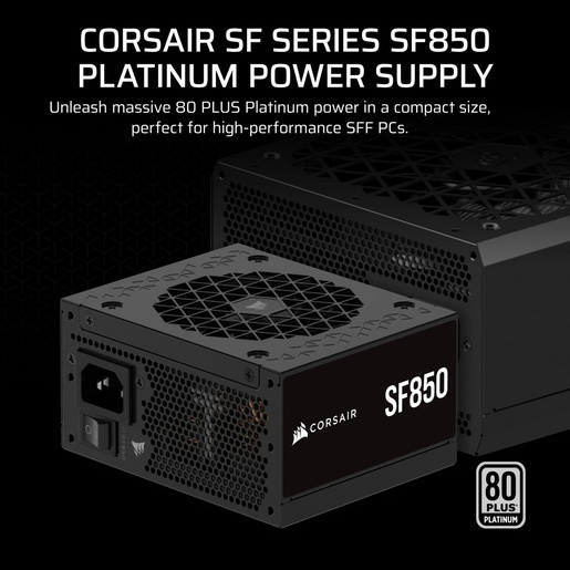 Napajanje Corsair SF850, 850W, 80 Plus Platinum, modularno