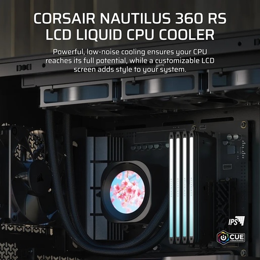 Vodeno hlađenje Corsair Nautilus 360 RS LCD, 360mm radiator