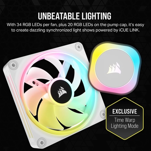 Vodeno hlađenje Corsair iCUE H100i LINK RGB, 240mm radiator