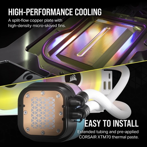 Vodeno hlađenje Corsair iCUE H100i LINK RGB, 240mm radiator