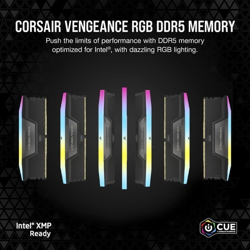 Memorija Corsair Vengeance 32GB (2x16GB) DDR5 6400MHz, DIMM (CMH32GX5M2B6400C32)