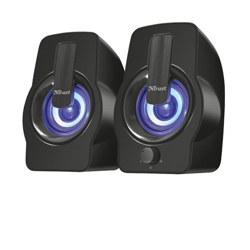 Trust Gemi, zvučnici, 2.0, 6W, RGB, crni