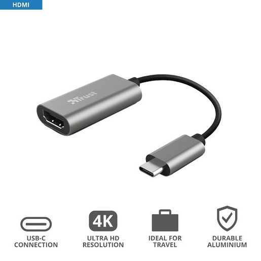 Trust Dalyx USB-C na HDMI adapter, srebrni