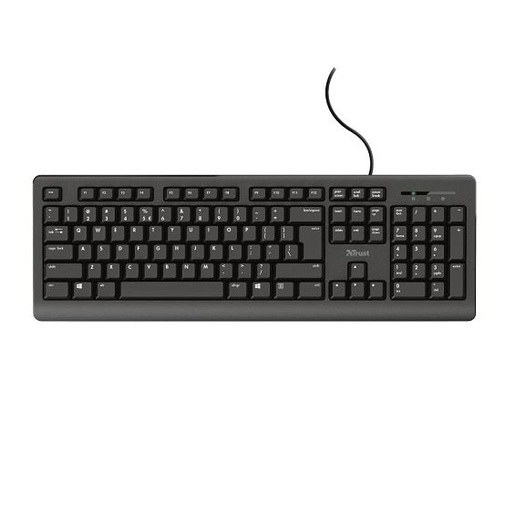 Trust Primo, tipkovnica, žičana, crna