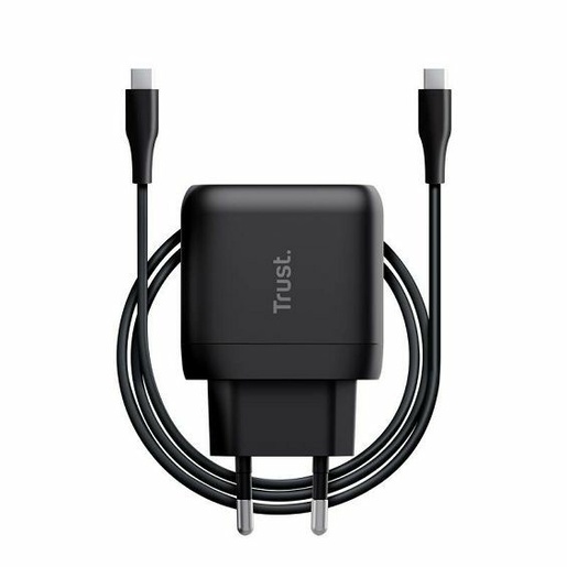 Trust punjač Maxo 45W, USB-C kabel, crni