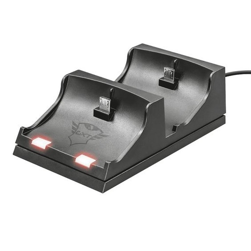 Trust GXT 235 Duo stanica za punjenje gamepada, PS4, crna