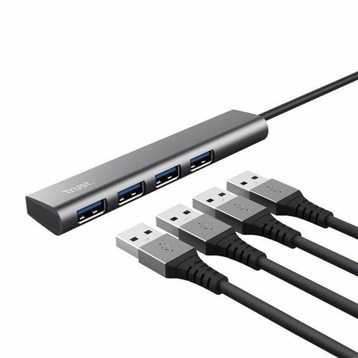 Trust Halyx USB-C Hub 4u1, 4xUSB-A