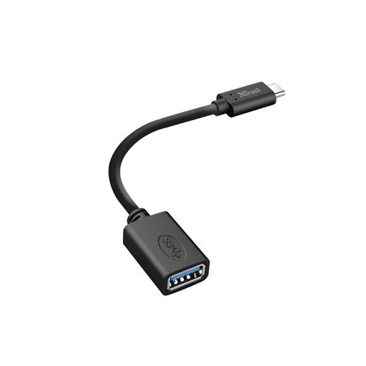 Trust Calyx USB-C na USB-A (Ž) adapter, crni