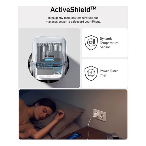 Anker Nano Pro 512 punjač, 20W, USB-C, bijeli