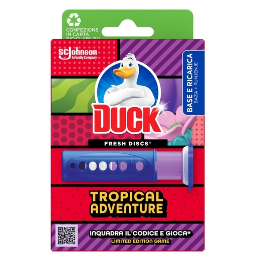 Duck Fresh Discs gel za čišćenje i osvježavanje wc školjke, Virtual Violet, 36 ml