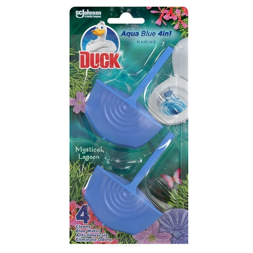 Duck Aqua Blue Mystical Lagoon, osvježivač za wc školjku, 2x36 g