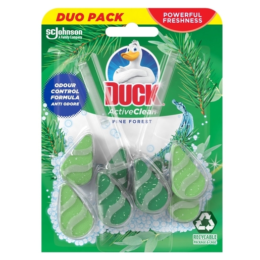 Duck Clean Pine, osvježivač za wc školjku, 2x38.6 g