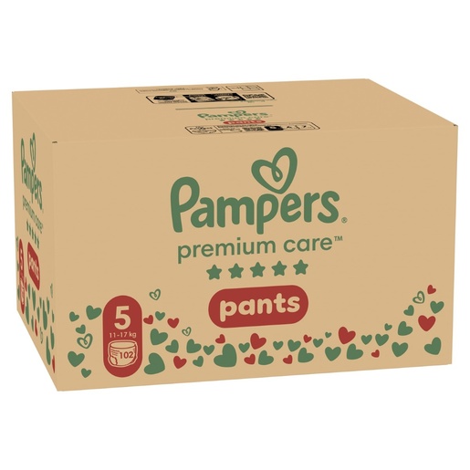 Pampers Pants Premium Care pelene, vel. 5 (12-17kg), 102 kom