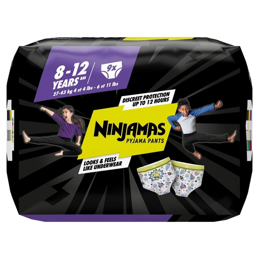 Pampers Ninjamas Pyjama Pants Space pelene, vel. 4 (27-43kg), 9 kom