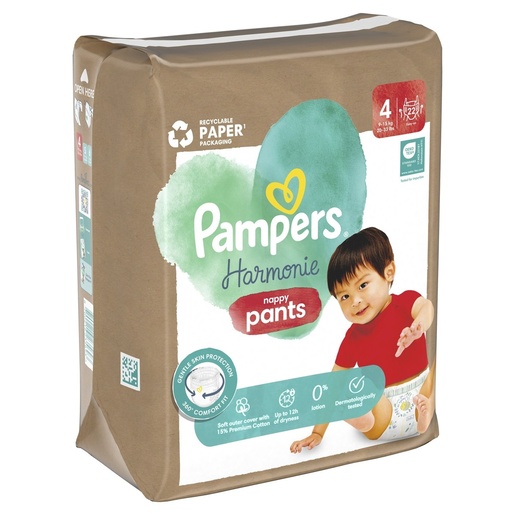Pampers Harmonie Pants pelene, vel. 4 (9-15kg), 22 kom