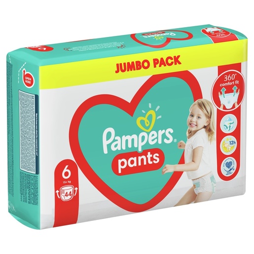 Pampers Pants Jumbo Pack pelene, vel. 6 (14-19kg), 44 kom