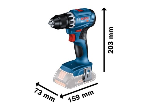 BOSCH Professional set GSR bušilica 18V + GWS kutna brusilica 18V + 2x4.0Ah + torba