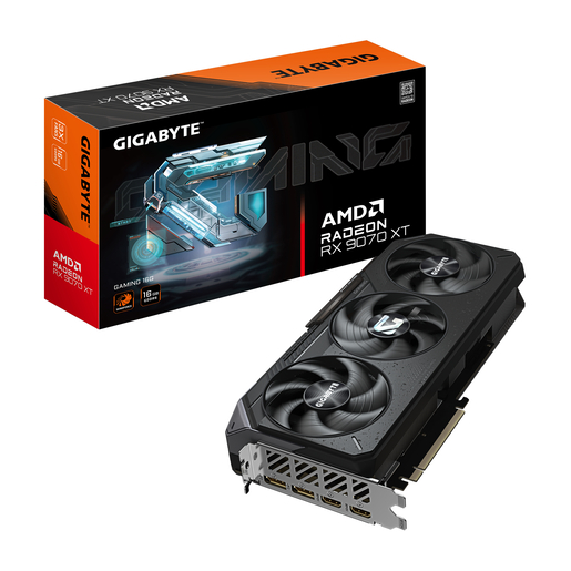 Grafička kartica Gigabyte, GAMING AMD Radeon RX 9070 XT 16GB GDDR6, PCIe 5.0, 2x DisplayPort, 1x HDMI (GV-R9070XTGAMING-16GD)